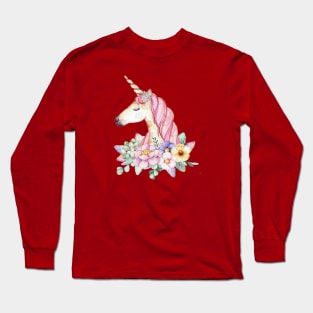 Pretty Unicorn Long Sleeve T-Shirt